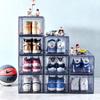 Caja de almacenamiento para zapatillas de baloncesto, transparente, para hombre y mujer.