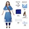 Ropa difusa avatar multi-descendente traje cos el último clan del aire katara bumi anónimo traje de cosplay para juegos de rol