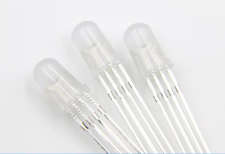 f5圆头雾状RGB灯珠 f5全彩共阳LED灯珠