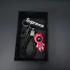 Novo Chaveiro Mecânico de Urso Pingente de Carro Desenho Animado da Moda Decoração Criativa para Bolsa de Casal Chaveiro de Silicone