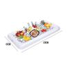 Barra de hielo inflable de PVC transfronteriza fiesta en la piscina bandeja de hielo blanco plato de frutas cubo cuadrado para bebidas ranura de hielo inflable