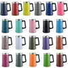Taza de Cerveza de 24 oz Acero Inoxidable 304 Taza de Doble Pared con Aislamiento al Vacío Gran Capacidad Portátil para Oficina con Asa