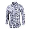 Outono 2022 Comércio Exterior Transfronteiriço Nova Camisa Masculina de Manga Comprida Estilo Coreano Moda Jovem Casual Xadrez Estampada
