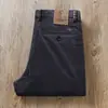 Estação europeia outono e inverno calça casual de veludo cotelê cáqui algodão bomb bomb comfortable calça masculina de negócios reta fina de veludo