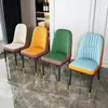 Silla de comedor para uso doméstico y comercial, silla de hotel restaurante de lujo ligero, mesa y silla de comedor modernas minimalistas, silla de reunión con respaldo