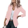 Nueva Colección Otoño 2026 Chaqueta Elegante Estilo Europeo y Americano Más Vendida para Mujer Manga Larga Solapa de Color Chaqueta de Traje de un Solo Botón