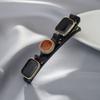 Celebridade da Internet Presilha Lateral Strass Franja Presilha Artefato para Trançar Estilo Camada Dupla Fixa Grampo de Cabelo Palavra Única Torcedor de Cabelo