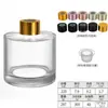 Frasco Cilíndrico Transparente para Aromaterapia, Frasco Difusor de Varetas Sem Chama, 100ml, Garrafa de Vidro para Fragrância de Decoração de Hotel e Casa