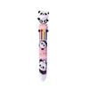 Bolígrafo de Panda de Dibujos Animados de Diez Colores Bolígrafo de Mano Multicolor Creativo para Estudiantes Papelería Pequeño Regalo Lindo Presionar Bolígrafo de 10 Colores