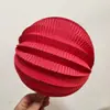 Linternas de bola de sandía para decoración de habitación de bodas, decoración de escena para dormitorio y sala de estar, bolas de papel de panal, flores plisadas tridimensionales simuladas
