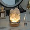 Piedra de Cristal con Base de Luz, Difusor de Aceites Esenciales de Aromaterapia Enchufable, Caja de Regalo de Cumpleaños, Vela de Aromaterapia, Aceite Esencial