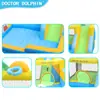 Castillo inflable para niños transfronterizo, cama elástica pequeña inflable familiar para interiores, castillo inflable con tobogán para exteriores en casa en stock