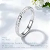 Anel Gelo Triturado Bling de Prata Esterlina s925 Item Quente de Celebridade da Internet Joia de Mão Leve de Luxo de Alta Qualidade Anel Presente para o Festival Qixi Dia dos Namorados