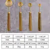 ¡Wow! Juego de Tazas y Cucharas Medidoras de Acero Inoxidable, Cuchara Medidora para Condimentos, Juego para Hornear Dorado con Recubrimiento de Titanio, Taza Medidora con Escala