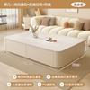 Mesa de Centro Estilo Creme para Sala de Estar, Novo Modelo 2025, Conjunto de Mesa de Centro Pequena Tendência e Gabinete de TV