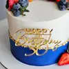 Nueva tarjeta de feliz cumpleaños estilo ins transfronterizo adornos para pastel de cumpleaños decoraciones para pastel suministros para fiestas