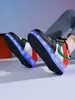 Suministro directo de fábrica de patines de cuatro ruedas para niños y niñas, patines infantiles, patines para estudiantes con luces, zapatillas deportivas para ventas transfronterizas