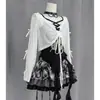 Em estoque Die Yu Zousong Novo Design Gótico Estilo Escuro Camisa de Camada com Gola Halter Saia Curta para Menina Popular Conjunto de Três Peças