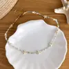 Collar de Concha de Estrella de Mar y Perla Bohemio Playa Cadena de Clavícula Multicapa Joyería para Mujer Nicho Collar de Perlas Venta al por Mayor