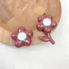 Perlas Perforadas con Agujero Vertical de Girasol Pintado en Acrílico Materiales para Accesorios de Joyería Colgante de Bolsa de Pulsera Llavero