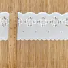 Linha de Algodão Penteada Renda de Bordado em Estoque, Decoração de Roupa com Acabamento de Renda, Acessórios para Gola de Boneca, Fabricante de Renda de Tecido de Algodão