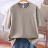 Nova Camiseta de Manga Curta 100% Algodão Primavera/Verão 2026 com Logo Bordado do Ano do Cavalo, Manga Curta Simples Unissex