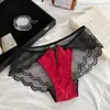 Noche Lluviosa en la Ciudad Brumosa~Nuevos Estilos de Lencería de Satén y Encaje de Lujo, Calzones Sexys de Corte Alto sin Entrepierna para Mujer