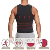 Chaleco de doble cinturón para hombre transfronterizo ropa moldeadora corporal corsé de goma reforzada para sudoración moldeador de cintura cinturón deportivo moldeador de cintura