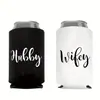 Capa de Neoprene para Taça de Vinho Preto e Branco, Capa para Copo de Lata com Puxador Fácil, Noivos Casamento Festa de Despedida de Solteiro - Amazon Shein Temu