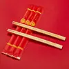 Palillos Desechables Vajilla de Boda Banquete de Bodas Rojo Empaque Individual Comercial Palillos de Bambú Palillos Sanitarios