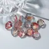 Cuentas de Vidrio Ovaladas de 14 mm Cuentas de Vidrio Rombos Asimétricos Material para Hacer Pulseras y Collares con Cuentas DIY