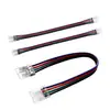 Conector Hebilla Sin Soldadura Cob 2P 8mm 10mm Tira de Luz Suave Monocolor Línea de Conexión Hebilla de Cristal Esquina en Forma de L