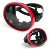 Gafas de Buceo con Protector Nasal, Máscara de Natación Sin Fugas, Gafas con Lente de Vidrio Templado HD Antivaho para Pescador Negro, Unisex
