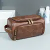 Bolsa de cosméticos de gran capacidad para hombre, transfronteriza europea y americana, bolsa de almacenamiento de artículos de tocador portátil para viaje con compartimentos