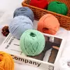 Hilo de algodón hueco de 2 mm para bolsos de ganchillo DIY hechos a mano, posavasos, fundas para tazas, hilo de algodón para ganchillo, hilo especial para bolsos huecos, venta al por mayor