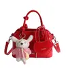 Bolsa de Mão Simples Estilo Coreano com Concha para Mulheres, Nova Bolsa de Ombro Estilosa Primavera 2026, Bolsa Transversal Tendência da Moda Coreana