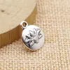 13x16mm 1,6g Prata Antiga Acessórios de Roupa DIY Pingente de Lótus