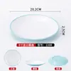 Platos de melamina, grado comercial, diseñados para restaurantes, redondos, aptos para servicio tipo buffet, hoteles, banquetes y cocina a pequeña escala; plástico, estilo nórdico, bicolor y duradero