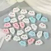 Acessórios Decorativos Coloridos com Contas, Contas Fofas de Nuvem e Coração Perfuradas para Decoração de Feriado, Acessórios para Joias em Formato de Coração DIY