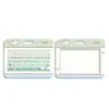 Portatarjetas de Teclado de Alto Valor Horizontal Abs Tarjeta de Identificación de Estudiante Tarjeta Escolar Portatarjetas de Agua Portatarjetas de Identificación para Hombres y Mujeres Cubierta Protectora Transfronterizo