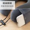 Almohada de Espuma Viscoelástica en Forma de U Transfronteriza Almohada Portátil de Viaje para el Cuello Almohada para el Cuello Almacenable de Rebote Lento Almohada para Siesta de Oficina