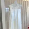Nueva Camisola Lencera de Satén Brillante Estilo Retro Francés Palacio Linda para Mujer, con Copas en el Pecho, Estilo Princesa de Alta Gama