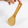 Espátula de Bambu para Utensílios de Cozinha Antiaderentes, Panela de Cozinhar, Colher de Arroz, Espátula de Madeira Pequena, Espátula Quadrada de Bambu, Espátula Angulada, Espátula de Bambu