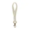 Acessórios de Roupas de Corda de Algodão Colorida Tecida à Mão Pulseira Pulseira Pingente Trançado Chaveiro Chave de Carro Pendente Venda por Atacado