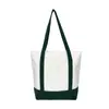 Bolsa de Lona con Unión Inferior y Logo Personalizado, Bolso de Mano DIY para Compras, Bolsa de Algodón con Diseño de una Pieza