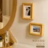 Marco de Fotos de Madera Maciza con Ensamblaje de Caja y Espiga Imanes Magnéticos para Refrigerador de 3 Pulgadas Mini Marco de Fotos Decoración de Foto de Boda Marco de Fotos Polaroid