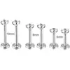 Venta caliente uña de labio acero inoxidable y titanio puro F136 garra diente interno de circonio joyería piercing corporal humano uña de labio de circonio joyería transfronteriza