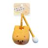 Baimao Original Descompresión Pez de Madera Golpear Estabilidad Emocional Llavero Buda Lindo Lindo Lindo Mascota Resistente al Aceite Oso Colgante Mochila Escolar