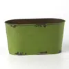 Jarrón Antiguo Jarrón Vintage Maceta Flores Secas Estilo Europeo Maceta de Hierro Vintage Cubo de Piso Olla de Hierro Jarrón de Hierro