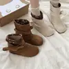 Botines estilo francés con lazo para mujer, nuevo modelo de verano 2026, punta redonda, con vuelta, suela gruesa, botines de moda, versátiles, de ajuste ceñido